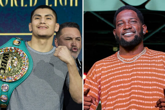 Vergil Ortiz Jr defends his WBC Interim super welterweight title against Erickson Lubin on Saturday in Texas Photo Credit: Mark Robinson/Matchroom Boxing/Esther Lin/SHOWTIME