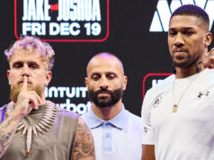 Jake Paul faces Anthony Joshua on December 19 in Miami Photo Credit: Esther Lin/MVP