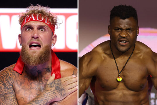 Jake Paul has blasted Francis Ngannou for turning down a fight with him Photo Credit: Cris Esqueda / Golden Boy Promotions/Mark Robinson/Matchroom Boxing