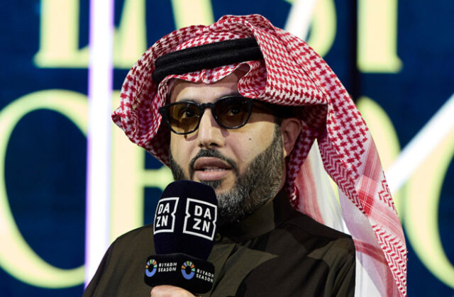 Turki Alalshikh has denied a cut in spending from the Public Investment Fund of Saudi Arabia Photo Credit: Mark Robinson Matchroom Boxing Turki Alalshikh has denied a cut in spending from the Public Investment Fund of Saudi Arabia Photo Credit: Mark Robinson Matchroom Boxing