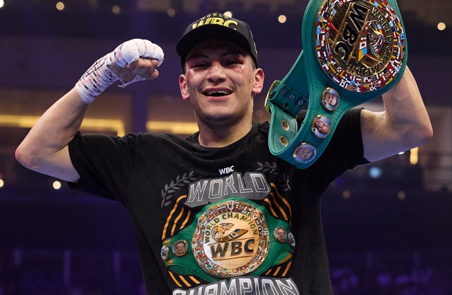 Ortiz Jr retained his WBC interim super welterweight crown Photo Credit: Mark Robinson Matchroom Boxing