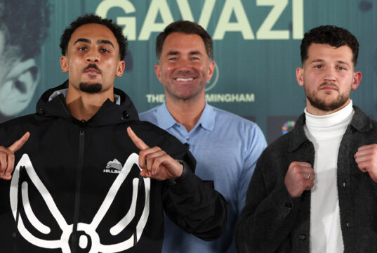 Ben Whittaker challenges Benjamin Gavazi for the vacant WBC Silver light heavyweight title in Birmingham on Saturday Photo Credit: Mark Robinson Matchroom Boxing