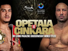 Jai Opetaia vs Huseyin Cinkara fight poster Credit: Ring Magazine