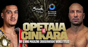 Jai Opetaia vs Huseyin Cinkara fight poster Credit: Ring Magazine