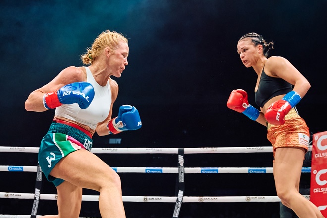 Han defeated Holm on the Serrano undercard. Source: Harry Aaron / Most Valuable Promotions