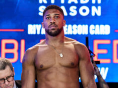 Anthony Joshua is on weight for his fight with Jake Paul Photo Credit: Mark Robinson Matchroom Boxing