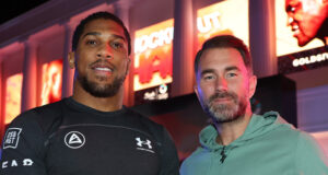 Eddie Hearn has warned Jake Paul that Anthony Joshua is bringing his heaviest artillery when they fight on December 19 in Miami Photo Credit: Mark Robinson Matchroom Boxing