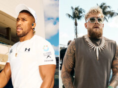 Anthony Joshua and Jake Paul are set to earn career-high paydays when they clash in Miami on Friday Photo Credit: Esther Lin/MVP