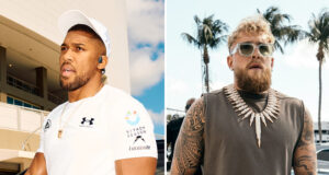 Anthony Joshua and Jake Paul are set to earn career-high paydays when they clash in Miami on Friday Photo Credit: Esther Lin/MVP