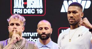 Jake Paul faces Anthony Joshua in Miami on Friday Photo Credit: Esther Lin/MVP
