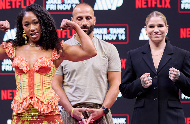 Baumgardner defends her super featherweight world titles against Beaudoin Photo Credit: Esther Lin / Most Valuable Promotions