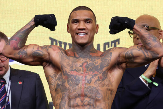Conor Benn says he will 'staple; Devin Haney 'To the floor' Photo Credit: Mark Robinson/Matchroom