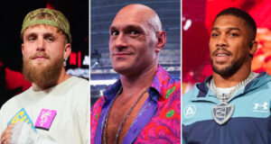 Tyson Fury has backed Jake Paul to knock out Anthony Joshua Photo Credit: Esther Lin/MVP/Ed Mulholland/Matchroom