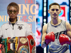 Naoya Inoue defends his undisputed super bantamweight titles against Alan Picasso in Riyadh on Saturday Photo Credit: Mark Robinson/Matchroom Boxing