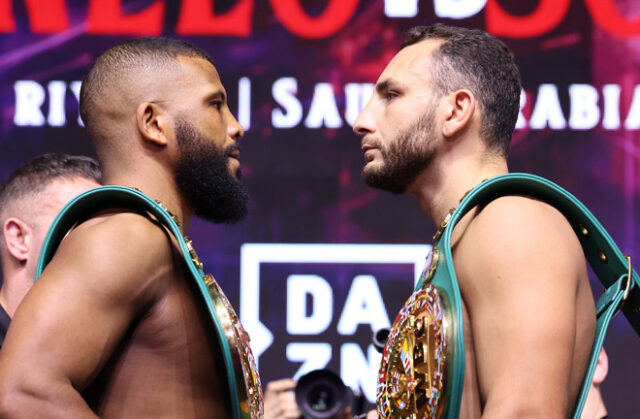 Badou Jack beat Noel Mikaelian in their first fight in Riyadh Photo Credit: Leigh Dawney/Queensberry Badou Jack beat Noel Mikaelian in their first fight in Riyadh Photo Credit: Leigh Dawney/Queensberry