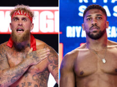 Jake Paul was lighter than Anthony Joshua at the weigh in Photo Credit: Cris Esqueda / Golden Boy Promotions/Mark Robinson/Matchroom Boxing