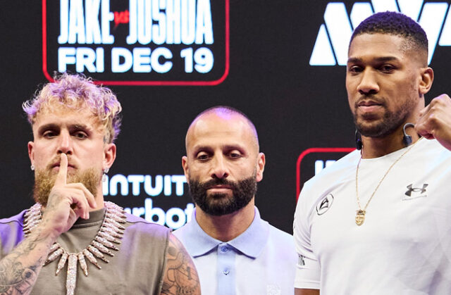 Jake Paul has ramped up the mind games ahead of next week's showdown with Anthony Joshua with an addition to his camp Photo Credit: Esther Lin/MVP Jake Paul has ramped up the mind games ahead of next week's showdown with Anthony Joshua with an addition to his camp Photo Credit: Esther Lin/MVP