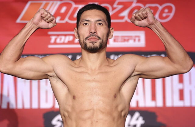 Janibek Alimkhanuly has reportedly failed a VADA test Photo Credit: Mikey Williams/Top Rank via Getty Images