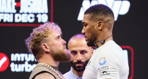 Jake Paul faces Anthony Joshua in Miami on Friday, live on Netflix Photo Credit: Esther Lin/MVP