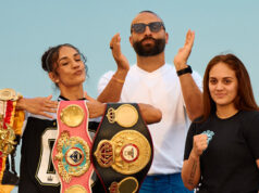 Amanda Serrano defends her unified featherweight world titles against Reina Tellez on Saturday in Puerto Rico, live on DAZN Photo Credit: Harry Aaron / Most Valuable Promotions