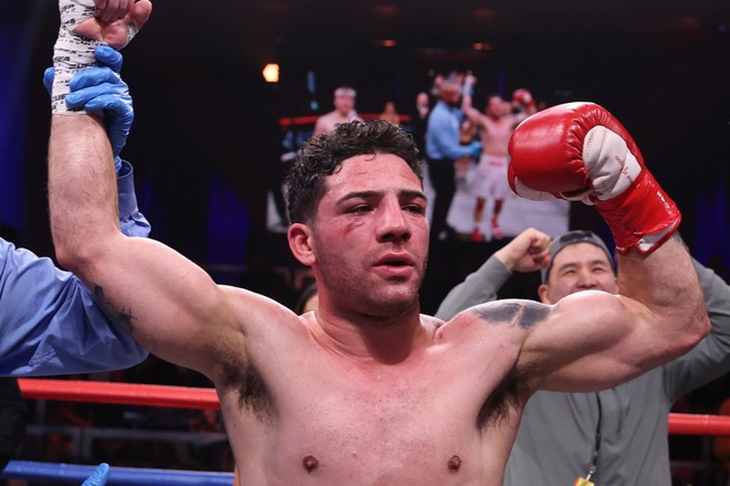 Julian Rodriguez upset Cain Sandoval on Zuffa Boxing 01. Credit: Zuffa Boxing/ Instagram
