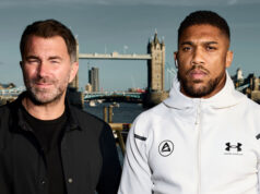 Eddie Hearn says Anthony Joshua needs "time and privacy" following the tragic car crash which killed two of his close friends Photo Credit: Mark Robinson Matchroom Boxing