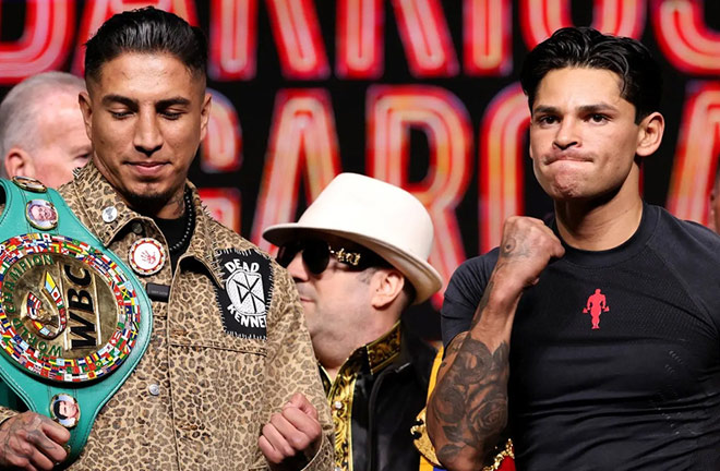 Barrios defends his WBC welterweight world title against Garcia on February 21 in Las Vegas Photo Credit: Cris Equeda/Golden Boy