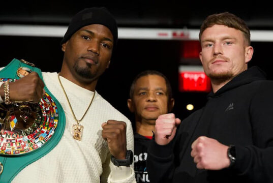 Subriel Matias defends his WBC super lightweight world title against Dalton Smith in Brooklyn on Saturday