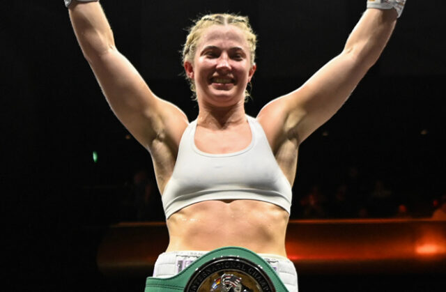 Fran Hennessy faces Ellie Bouttell in a final eliminator for the WBC bantamweight world title at the Copper Box Arena on Saturday, live on BBC Two Photo Credit: Chris Dean/BOXXER Fran Hennessy faces Ellie Bouttell in a final eliminator for the WBC bantamweight world title at the Copper Box Arena on Saturday, live on BBC Two Photo Credit: Chris Dean/BOXXER