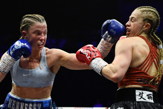 Fran Hennessy beat Ellie Bouttell by majority decision at the Copper Box Arena on Saturday Photo Credit: Chris Dean/BOXXER