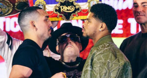 Shakur Stevenson has vowed to exploit Teofimo Lopez's "weaknesses" when they meet at Madison Square Garden on Saturday Photo Credit: Geoffrey Knott/Matchroom