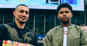 Teofimo Lopez defends his WBO super lightweight world title against Shakur Stevenson at Madison Square Garden on Saturday Photo Credit: Matchroom Boxing