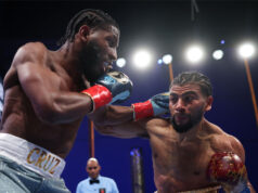 Raymond Muratalla got the better of Andy Cruz over 12 rounds. Credit: Cris Esqueda/ Matchroom Boxing