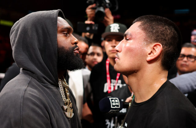 A fight between Jaron Ennis and Vergil Ortiz Jr has seemingly collapsed Photo Credit: Golden Boy Promotions / Cris Esqueda A fight between Jaron Ennis and Vergil Ortiz Jr has seemingly collapsed Photo Credit: Golden Boy Promotions / Cris Esqueda