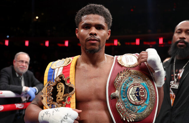 Stevenson celebrates winning the WBO and Ring super lightweight titles Photo Credit: Cris Esqueda Matchroom Boxing Stevenson celebrates winning the WBO and Ring super lightweight titles Photo Credit: Cris Esqueda Matchroom Boxing