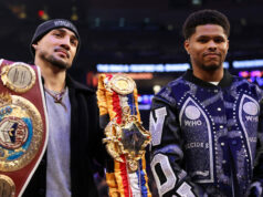 Teofimo Lopez defends his WBO super lightweight world title against Shakur Stevenson at Madison Square Garden on Saturday Photo Credit: Cris Esqueda Matchroom Boxing