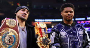 Teofimo Lopez defends his WBO super lightweight world title against Shakur Stevenson at Madison Square Garden on Saturday Photo Credit: Cris Esqueda Matchroom Boxing