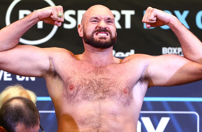 Tyson Fury has several options for his comeback fight. Photo: Mikey Williams/Top Rank via Getty Images