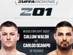 Callum Walsh faces Carlos Ocampo on Friday. Credit: X/ Zuffa Boxing