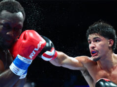 Zayas won a points decision over Abass Baraou. Credit: Mikey Williams/ Top Rank