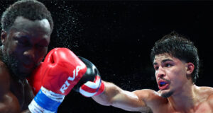 Zayas won a points decision over Abass Baraou. Credit: Mikey Williams/ Top Rank