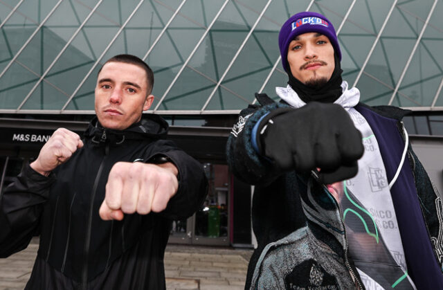 Nick Ball defends his WBA featherweight world title against Brandon Figueroa in Liverpool on Saturday, live on DAZN Photo Credit: Queensberry/Leigh Dawney Nick Ball defends his WBA featherweight world title against Brandon Figueroa in Liverpool on Saturday, live on DAZN Photo Credit: Queensberry/Leigh Dawney