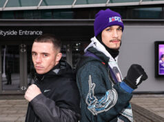 Nick Ball and Brandon Figueroa came face-to-face. Credit: Leigh Dawney/ Queensberry Promotions