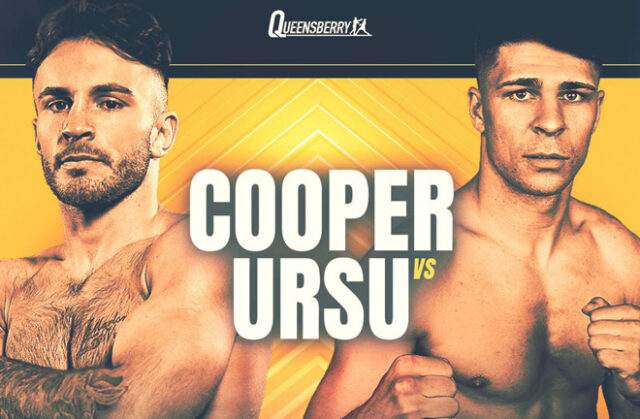 Cooper & Ursu face off this weekend on a Queensberry promoted bill. Credit: Queensberry/ Dazn Cooper & Ursu face off this weekend on a Queensberry promoted bill. Credit: Queensberry/ Dazn