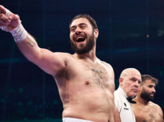 Dave Allen is eyeing a clash with Zhilei Zhang Photo Credit: Mark Robinson Matchroom Boxing