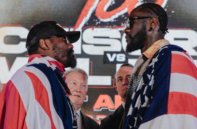 Chisora and Wilder face-to-face ahead of their heavyweight showdown Photo Credit: MF Pro/David Cavan Chisora and Wilder face-to-face ahead of their heavyweight showdown Photo Credit: MF Pro/David Cavan