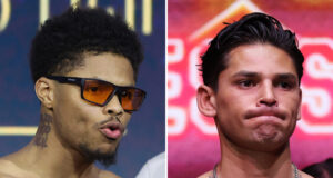 Shakur Stevenson has revealed how a fight with Ryan Garcia can be made. Credit: Mark Robinson/ Matchroom Boxing/ Chris Esqueda, Golden Boy