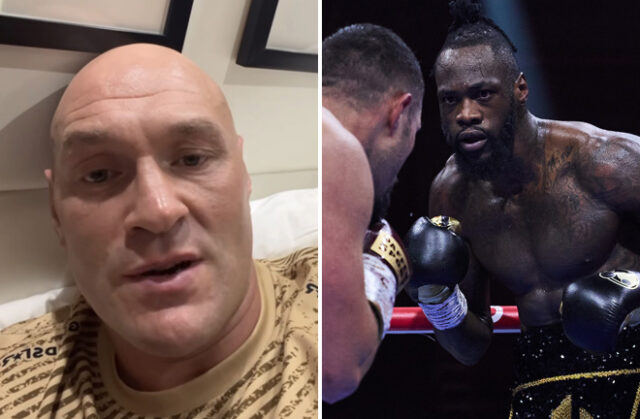 Tyson Fury has responded to Deontay Wilder's recent cheating claims. Credit: Mark Robinson/ Matchroom Boxing Tyson Fury has responded to Deontay Wilder's recent cheating claims. Credit: Mark Robinson/ Matchroom Boxing