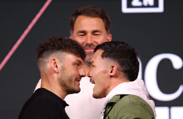 Leigh Wood and Josh Warrington rematch in Nottingham on Saturday Photo Credit: Mark Robinson Matchroom Boxing Leigh Wood and Josh Warrington rematch in Nottingham on Saturday Photo Credit: Mark Robinson Matchroom Boxing