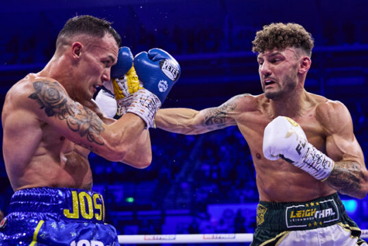 Leigh Wood is the betting favourite to defeat Josh Warrington again Photo Credit: Mark Robinson Matchroom Boxing